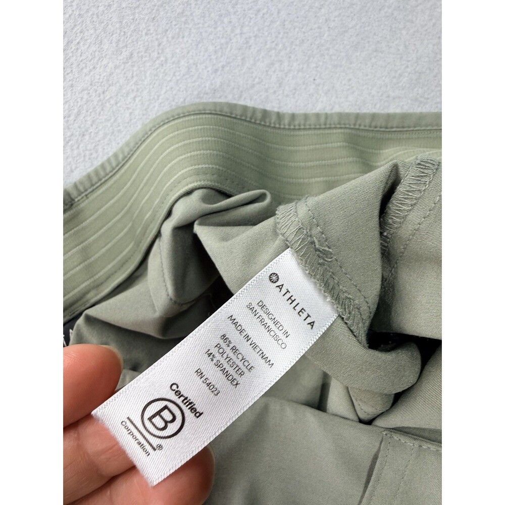 Athleta Tribeca Utility Crop Pants Womens 4 Laurel Olive High Rise - Picture 16 of 16